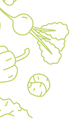 Vegetable pattern left illustration
